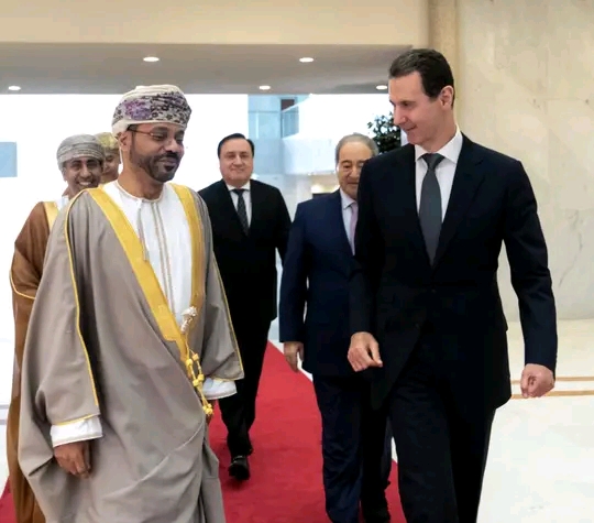 الرئيس الأسد يستقبل بدر بن حمد البوسعيدي وزير خارجية سلطنة عُمان والوفد المرافق له.