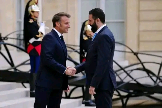 الرئيس أحمد الشرع في قصر الإليزيه بالعاصمة الفرنسية